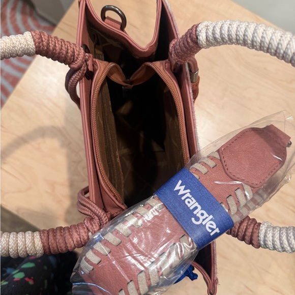 Wrangler Pink Cowprint Tote Bag - Picture 3 of 3